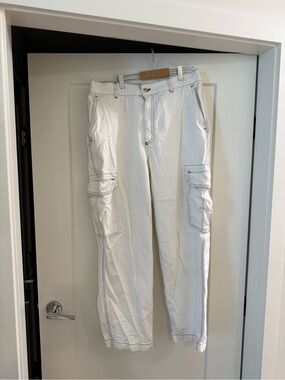 Zara White Cargo Pants